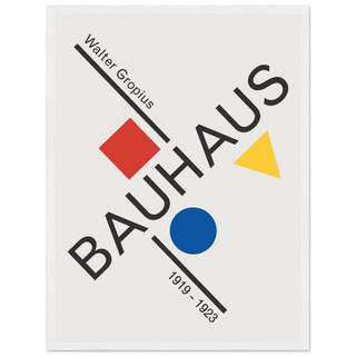 Walter Gropius Bauhaus Artwork Poster-11