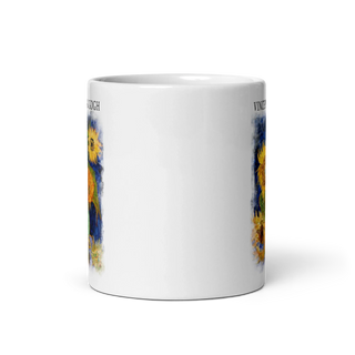 Van Gogh Five Sunflowers 1888, artwork mug-2