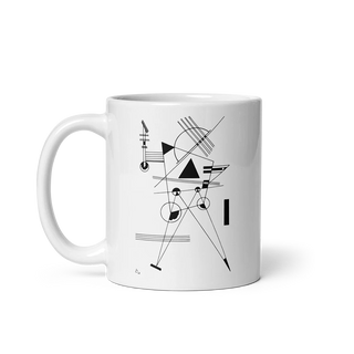 Wassily Kandinsky Drawing for Point and Line, 1925 artwork mug-0