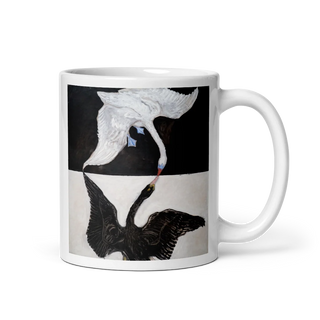 Hilma af Klint, The Swan No.1, 1915 art mug-3