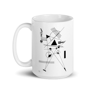 Wassily Kandinsky Drawing for Point and Line, 1925 artwork mug-5