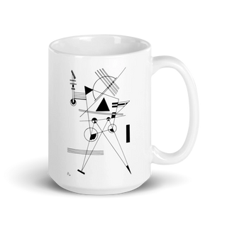 Wassily Kandinsky Drawing for Point and Line, 1925 artwork mug-3