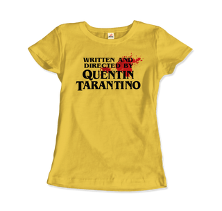 Written and Directed by Quentin Tarantino (Bloodstained) T-Shirt-1