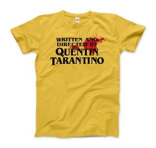Written and Directed by Quentin Tarantino (Bloodstained) T-Shirt-5