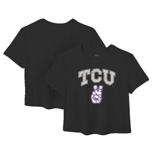 TCU Horned Frogs Women's Ideal Crop T-Shirt - Team Spirit Store USA 