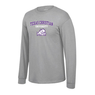 Official NCAA TCU Horned Frogs TCUH01 Mens Crewneck Long Sleeve Tshirt - Team Spirit Store USA 