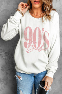 90's Babe Graphic Dropped Shoulder Sweatshirt - Team Spirit Store USA 