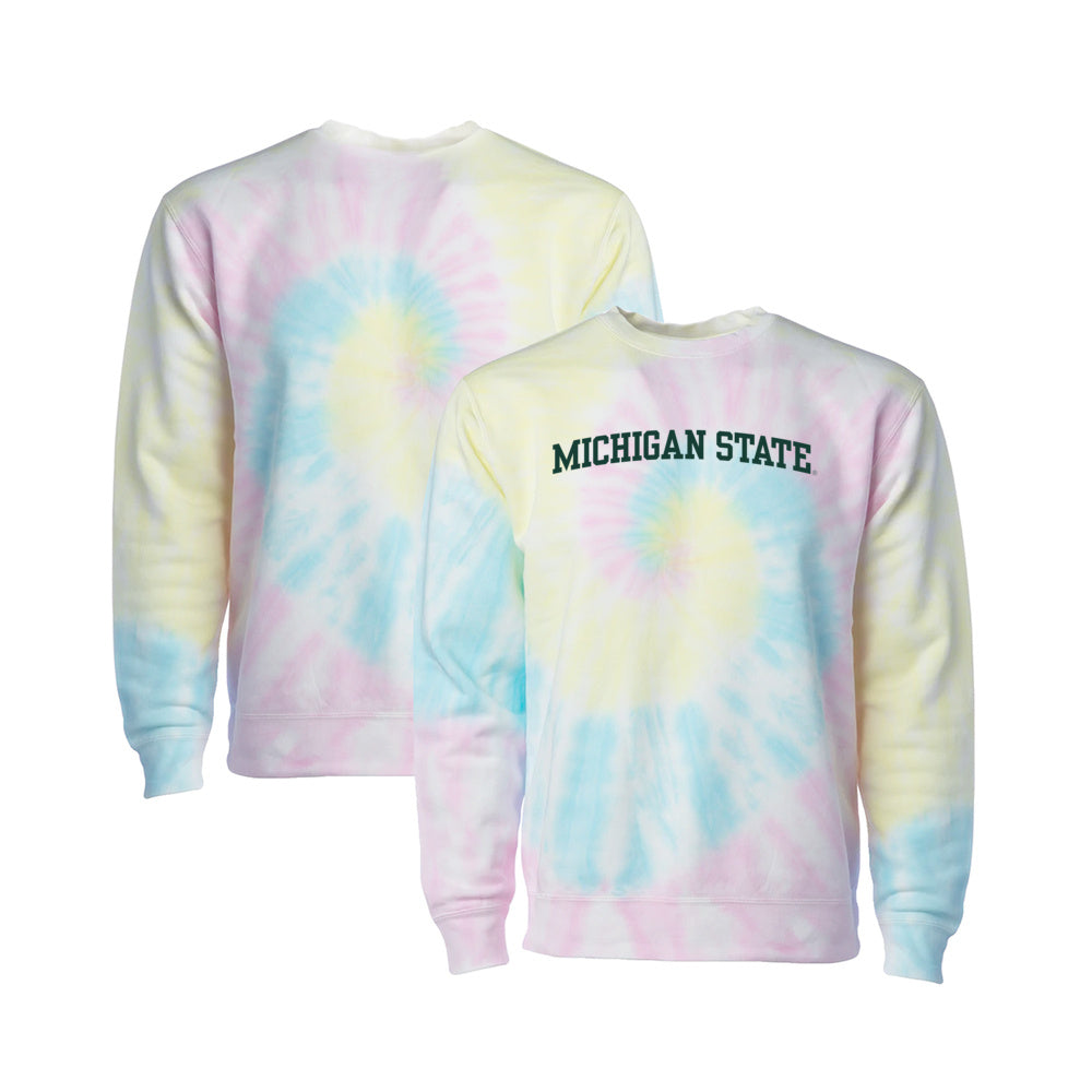 Michigan State Spartans Unisex Tie-Dye Pullover Sweatshirt - Team Spirit Store USA 