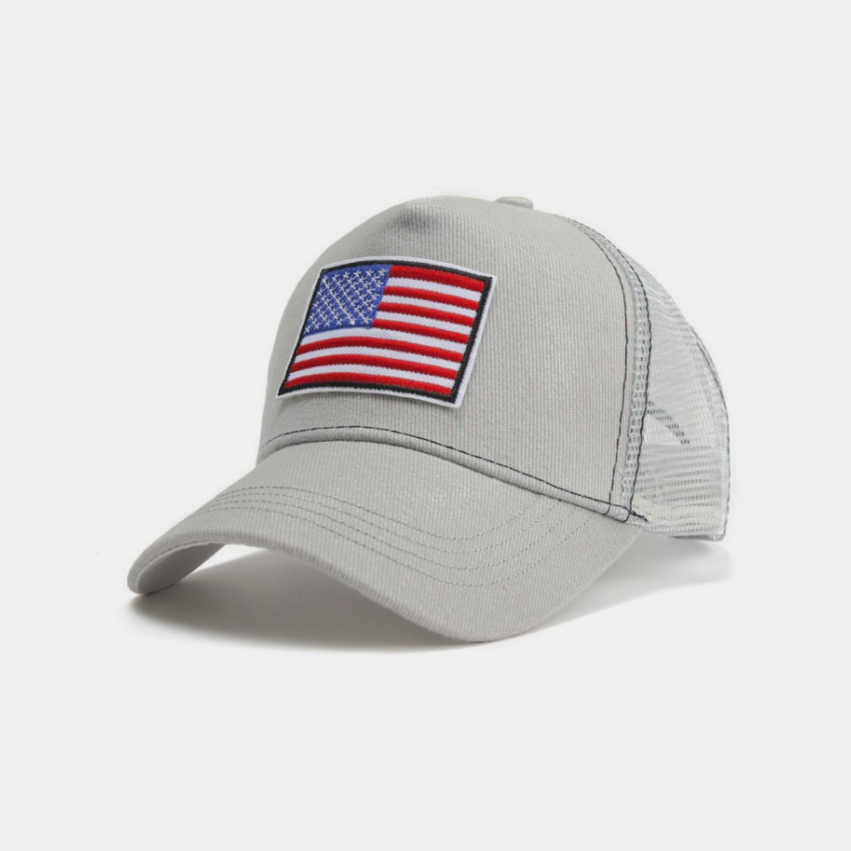 American Flag Trucker Hat Adjustable Strap - Team Spirit Store USA 