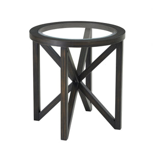 Modern Simple Tempered glass Side Table-0