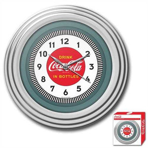 30's Style Chrome Coca-Cola Wall Clock - Team Spirit Store USA 