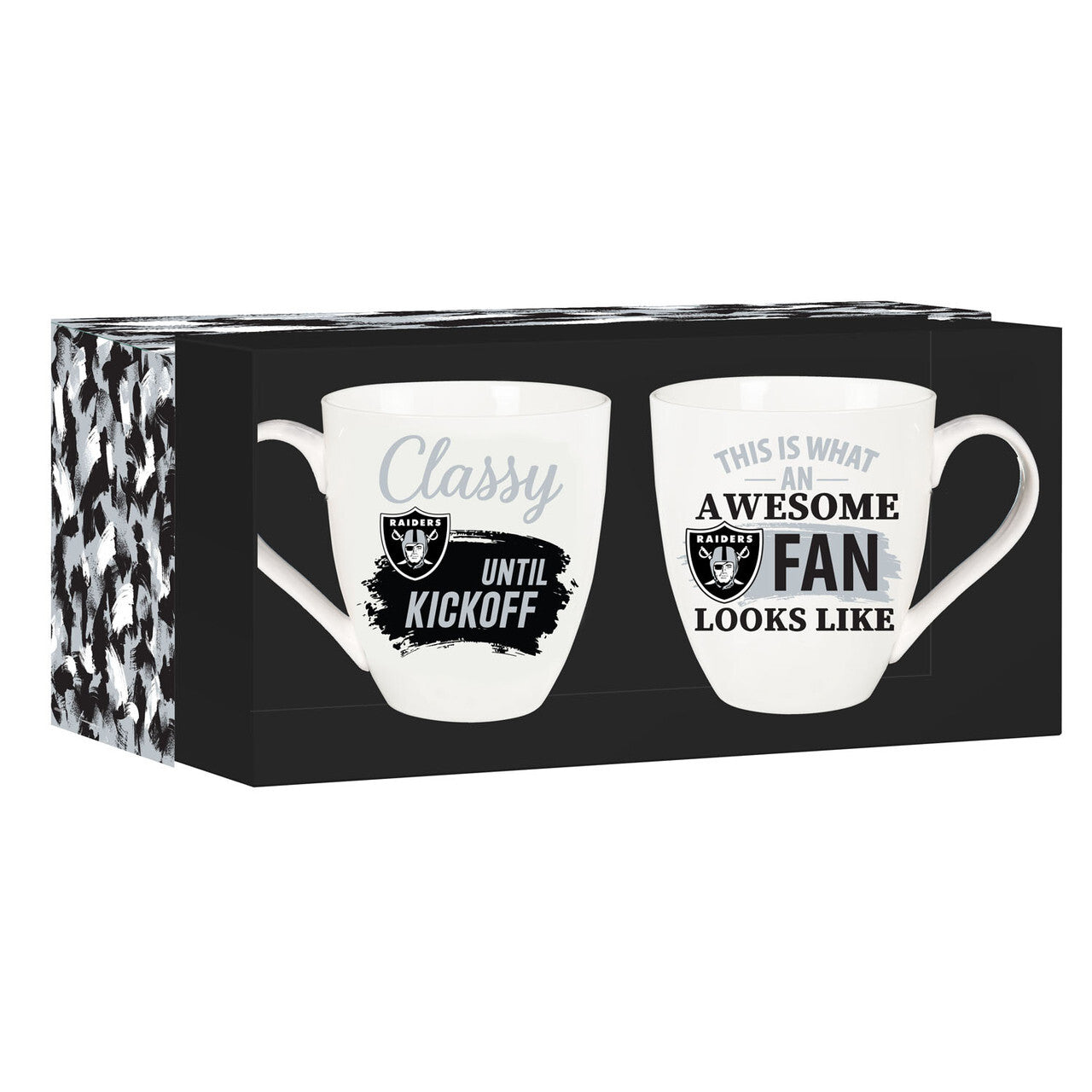 Las Vegas Raiders Coffee Mug 17oz Ceramic 2 Piece Set with Gift Box – Team  Spirit Store USA