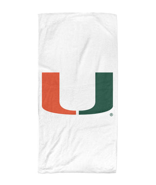 Miami Hurricanes Classic Logo Beach Towel 30x60 - Team Spirit Store USA 