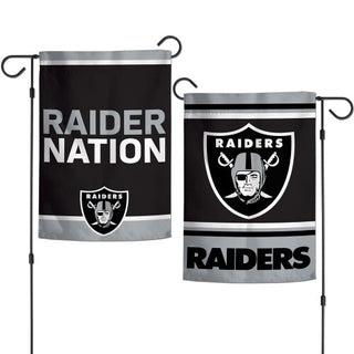 Las Vegas Raiders Flag 12x18 Garden Style 2 Sided Slogan - Team Spirit Store USA 