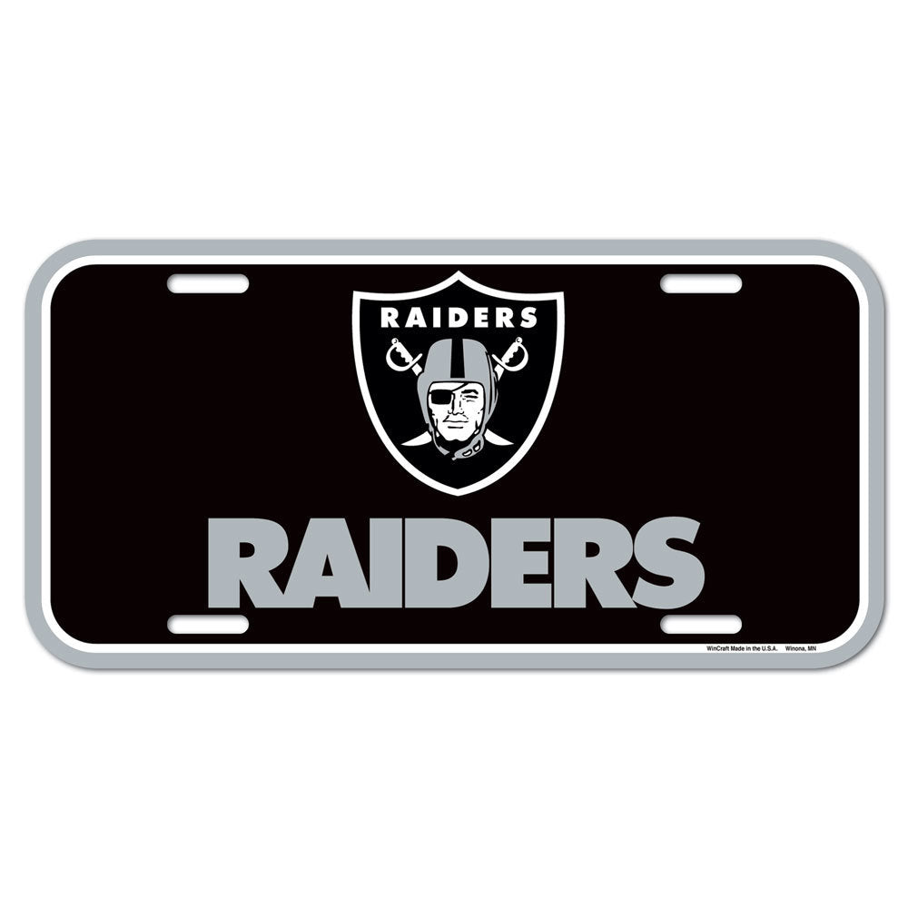 Las Vegas Raiders Black Out License Plate - Team Spirit Store USA 