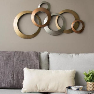 Multi-Metallic Ring Wall Decor - Team Spirit Store USA 