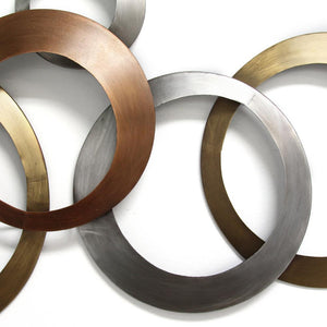 Multi-Metallic Ring Wall Decor - Team Spirit Store USA 