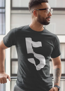 Five Black Short Sleeve T-shirt - Team Spirit Store USA 