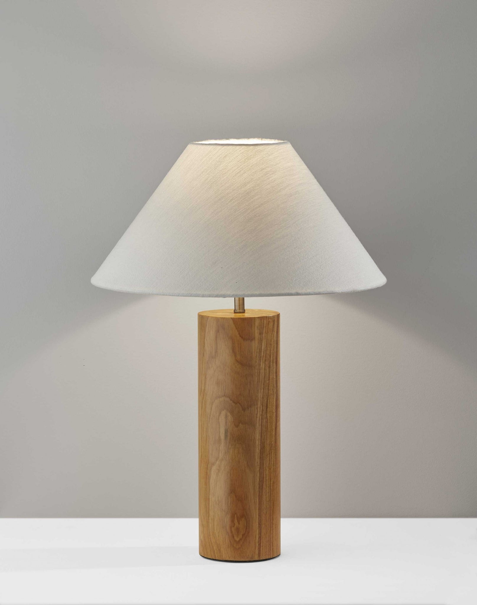 Canopy Natural Wood Block Table Lamp - Team Spirit Store USA 