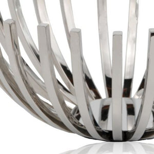 14" Round Stainless Steel Modern Open Centerpiece Bowl - Team Spirit Store USA 
