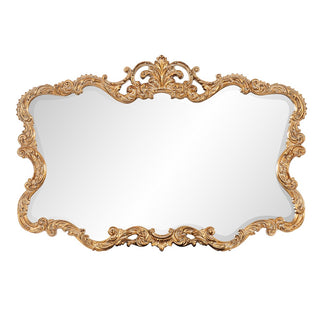 Gold Leaf Mirror with Decorative Textured Frame - Team Spirit Store USA 