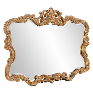 Gold Leaf Mirror with Decorative Textured Frame - Team Spirit Store USA 