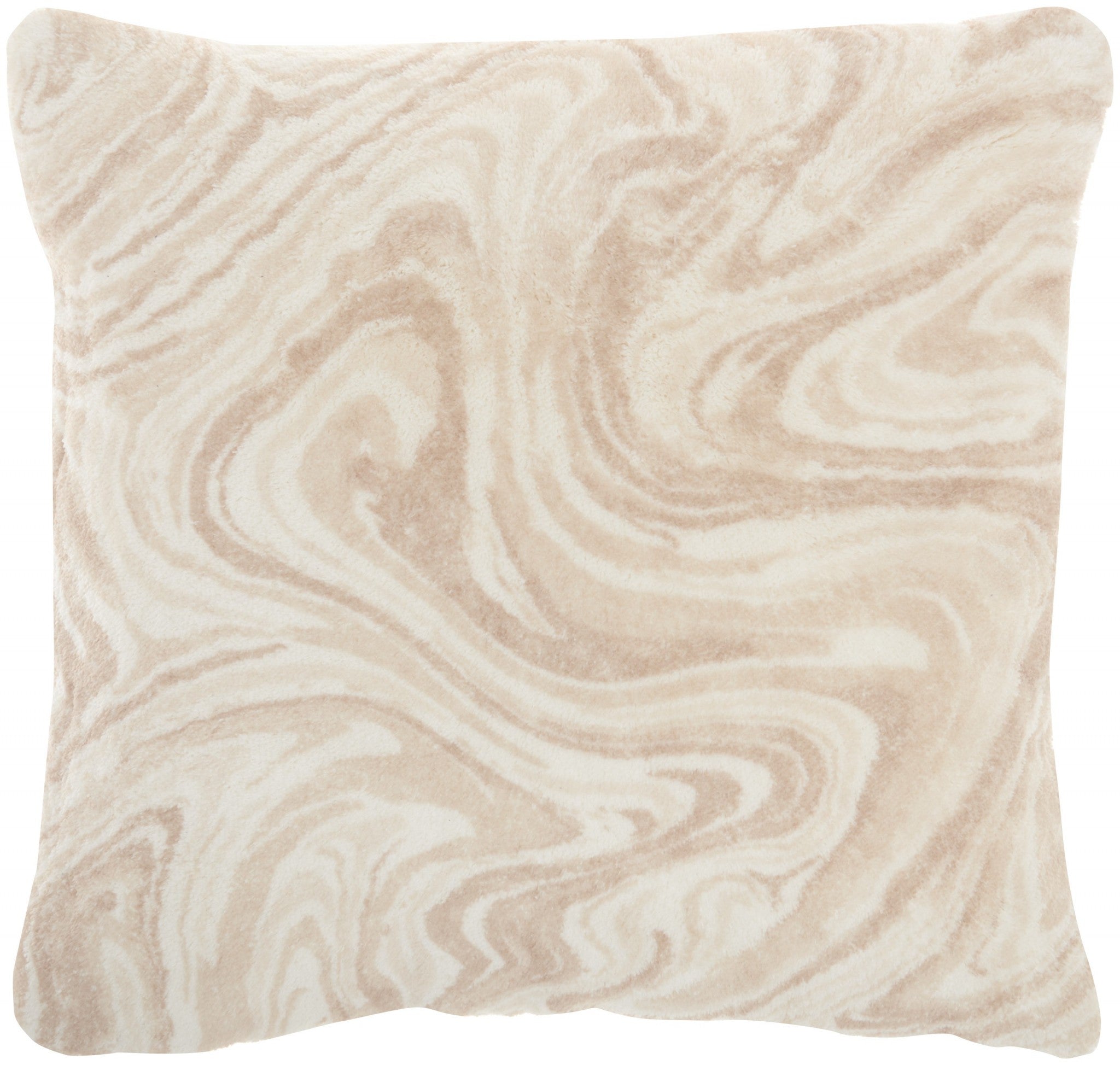 Cream Marble Patterned Throw Pillow - Team Spirit Store USA 