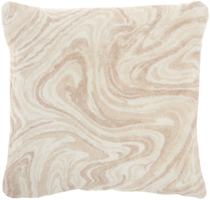 Cream Marble Patterned Throw Pillow - Team Spirit Store USA 