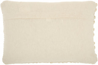 Cream Pom-Pom Detailed Lumbar Pillow - Team Spirit Store USA 