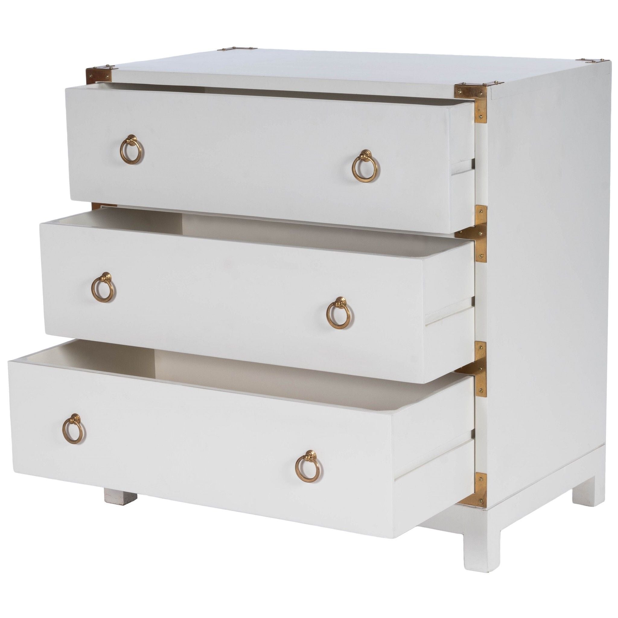 Forster Glossy White Campaign Chest - Team Spirit Store USA 