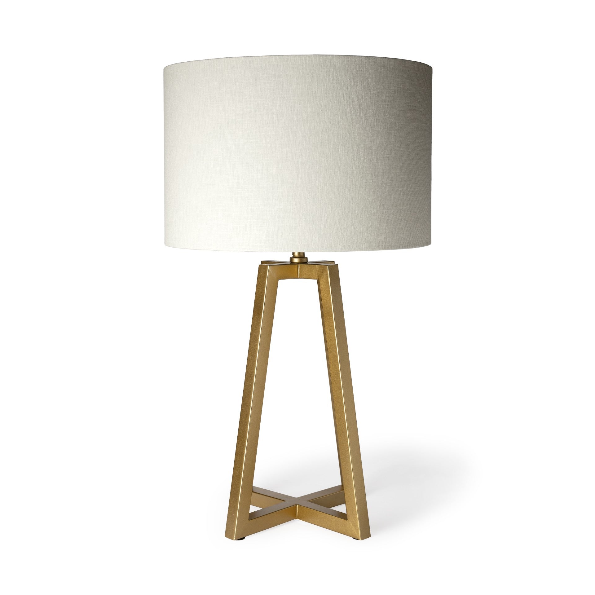 Metallic Gold Tone Geometric Table Lamp - Team Spirit Store USA 