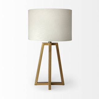 Metallic Gold Tone Geometric Table Lamp - Team Spirit Store USA 