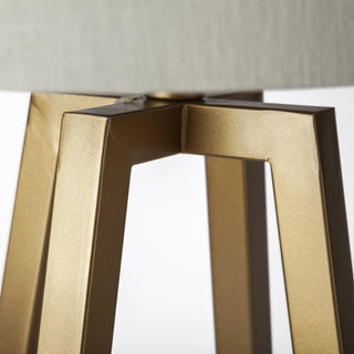 Metallic Gold Tone Geometric Table Lamp - Team Spirit Store USA 