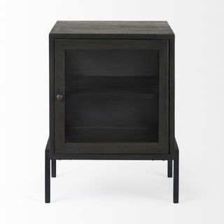 Rustic Black on Black Shadowbox Cabinet - Team Spirit Store USA 