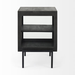 Rustic Black on Black Shadowbox Cabinet - Team Spirit Store USA 