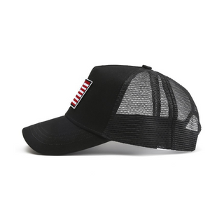 American Flag Trucker Hat Adjustable Strap - Team Spirit Store USA 