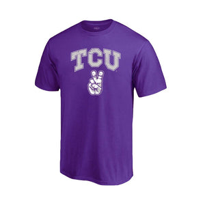 Official NCAA TCU Horned Frogs TCUH02 Mens Crewneck Short Sleeve T-Shirt - Team Spirit Store USA 