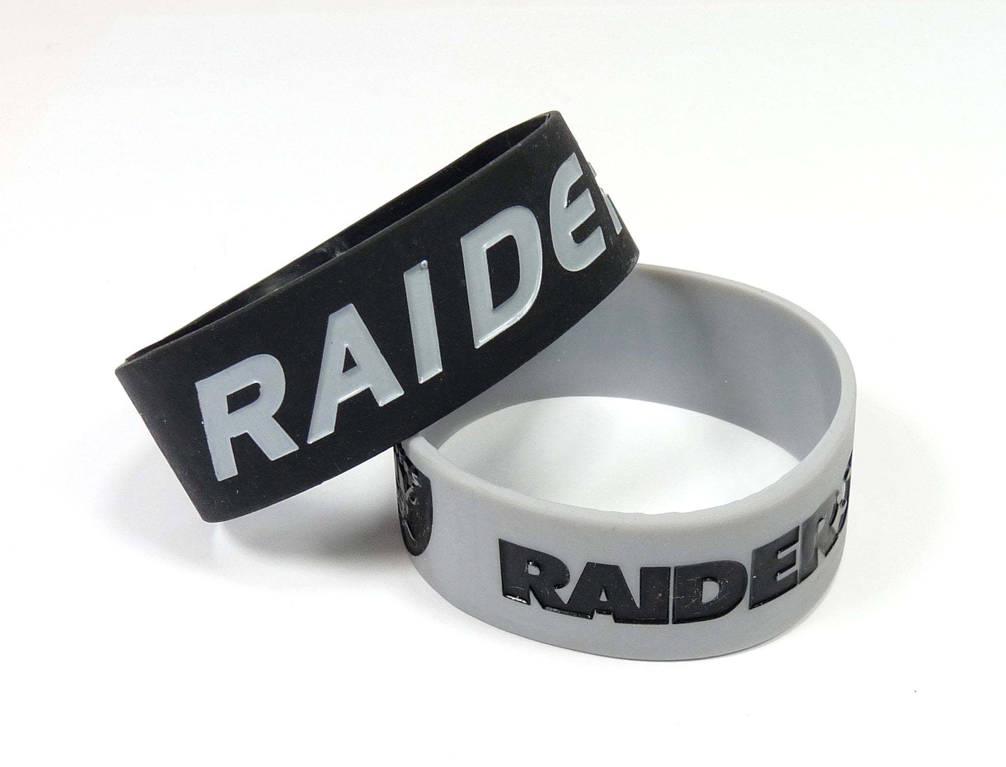 Las Vegas Raiders Bracelets 2 Pack Wide - Team Spirit Store USA 