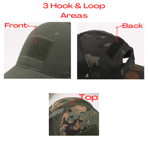 Tactical-Style Patch Hat with Adjustable Strap-37