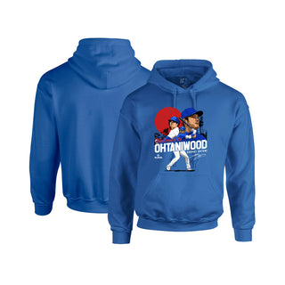 MLBPA - Major League Baseball Shohei Ohtani - MLBOHT3006 Mens / Womens Boyfriend Fit Hooded Sweatshirt-1