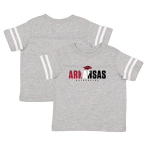 Official NCAA Arkansas Razorbacks 18ARKPRD Toddler Football Jersey Tee - Team Spirit Store USA 