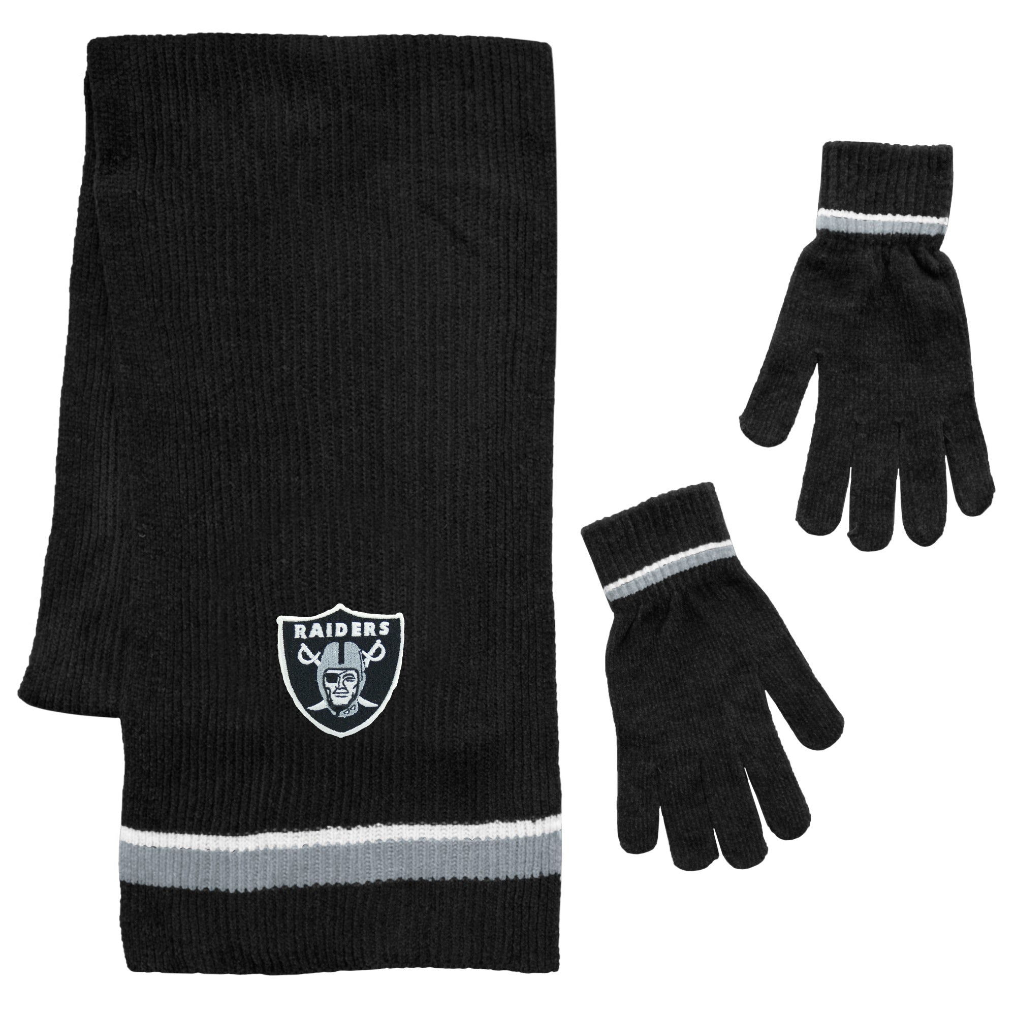 Las Vegas Raiders Scarf and Glove Gift Set - Team Spirit Store USA 