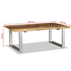 Solid Reclaimed Wood Coffee Table - Team Spirit Store USA 