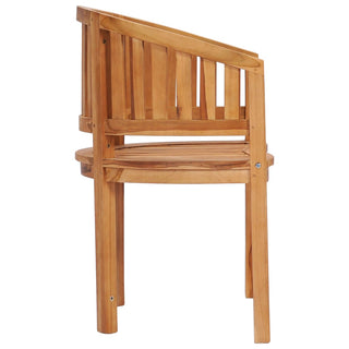 vidaXL 1/2x Solid Teak Wood Banana Chair Outdoor Garden Patio Lounge Seating-5
