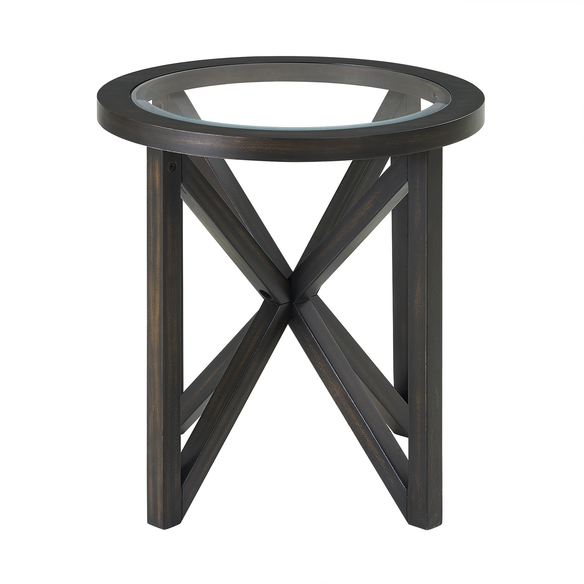Modern Simple Tempered glass Side Table-8