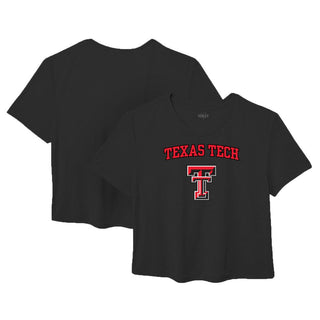 Official NCAA Texas Tech Red Raiders TTCH02 Womens Ideal Crop T-Shirt - Team Spirit Store USA 