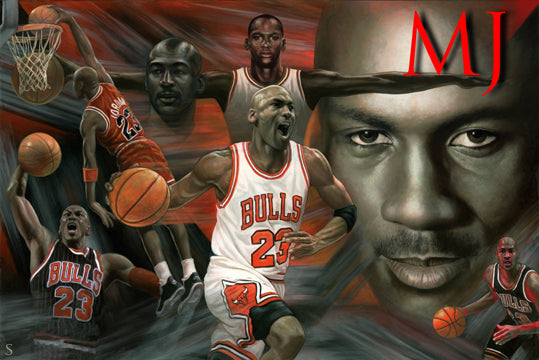 Chicago Bulls Michael Jordan All Star 24x36 Premium Poster - Team Spirit Store USA 
