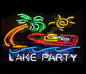 Lake Party Neon Bar Sign - Team Spirit Store USA 