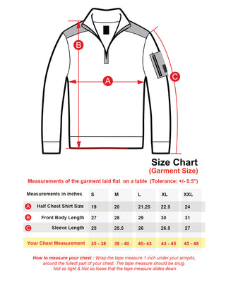 Zimego Long Sleeve Pullover Quarter Zip Sweater - Team Spirit Store USA 