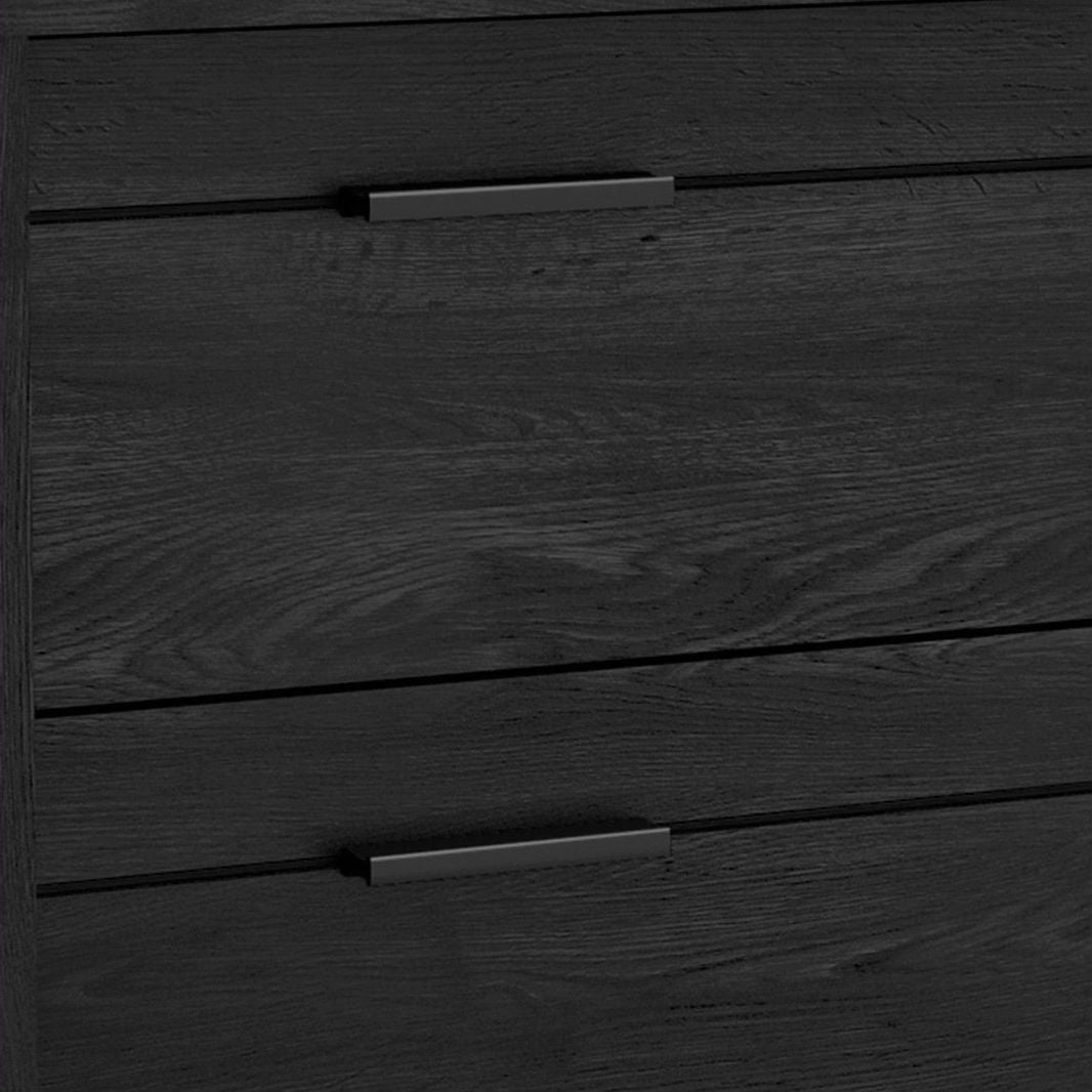 Modern Bedroom Nightstand in Grey Black Wood Finish - Team Spirit Store USA 
